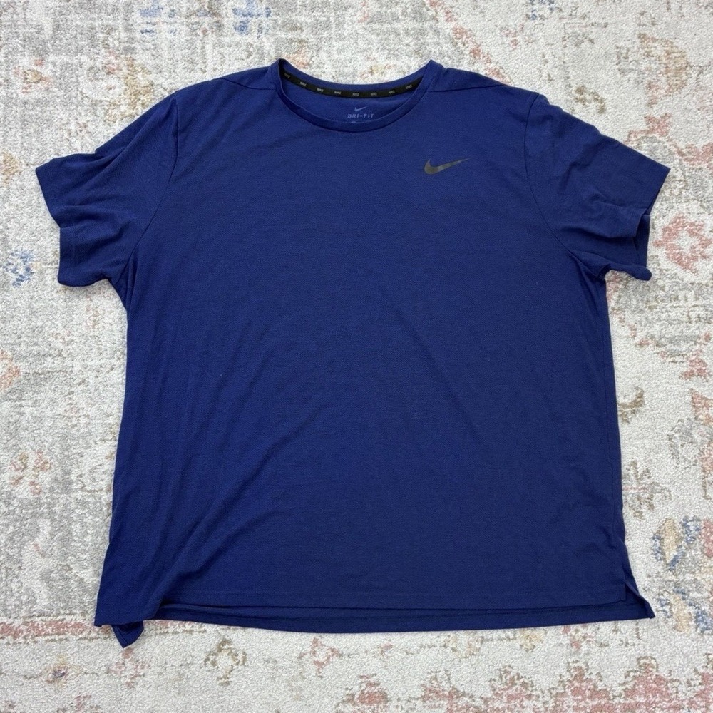Nike Men's 4XL Dri-FIT Royal Blue Athletic Tee Shirt Athleisure  Outdoor Gym